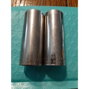 Vintage Craftsman Lot 2 3/4" 6 and 12 Point 3/8" Drive Deep Well Sockets